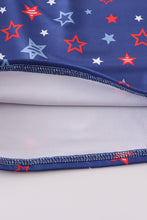 Load image into Gallery viewer, Navy Patriotic star print men swim trunks
