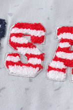 Load image into Gallery viewer, Patriotic USA french knot girl set
