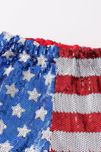 Load image into Gallery viewer, Patriotic sequin woman shorts
