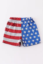 Load image into Gallery viewer, Patriotic sequin woman shorts
