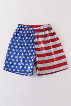 Load image into Gallery viewer, Patriotic sequin girl shorts
