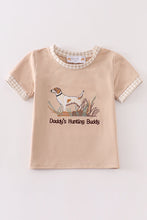 Load image into Gallery viewer, Daddy&#39;s hunting buddy embroidery boy top
