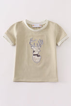 Load image into Gallery viewer, Camouflage deer applique boy top
