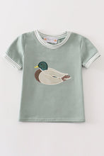 Load image into Gallery viewer, Green duck applique boy top
