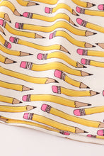 Load image into Gallery viewer, Yellow pencil girl ruffle set
