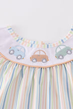 Load image into Gallery viewer, Stripe car embroidery girl set
