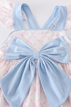 Load image into Gallery viewer, Pink bow girl ruffle dress
