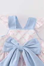 Load image into Gallery viewer, Pink bow girl bloomer set
