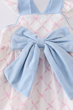 Load image into Gallery viewer, Pink bow girl bloomer set
