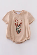 Load image into Gallery viewer, Camouflage reindeer applique boy bubble
