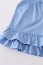 Load image into Gallery viewer, Blue Cinderella smocked girl set
