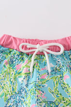 Load image into Gallery viewer, Green island garden bliss boy swim trunks
