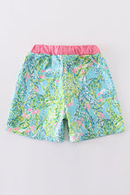 Load image into Gallery viewer, Green island garden bliss boy swim trunks
