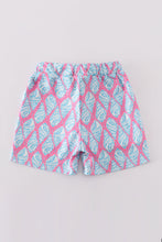 Load image into Gallery viewer, Blue ribbon charm boy swim trunks
