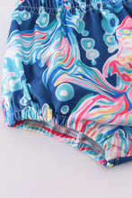 Load image into Gallery viewer, Blue breeze whimsy girl bloomer set
