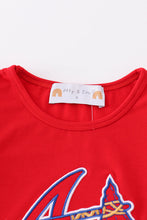 Load image into Gallery viewer, Atlanta baseball applique girl set
