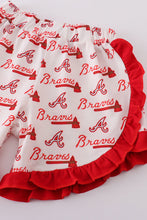 Load image into Gallery viewer, Atlanta baseball applique girl set
