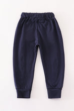 Load image into Gallery viewer, Navy AU tiger embroidery girl sweatpants
