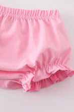 Load image into Gallery viewer, Pink ballet embroidery girl bloomer set
