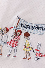 Load image into Gallery viewer, Happy birthday embroidery girl set
