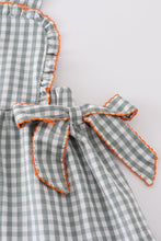 Load image into Gallery viewer, Green woven girl gingham set
