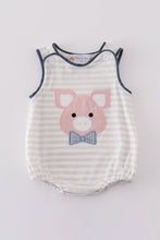 Load image into Gallery viewer, Pig applique boy bubble
