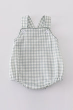 Load image into Gallery viewer, Sage boy gingham bubble
