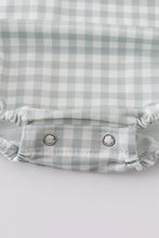 Load image into Gallery viewer, Sage boy gingham bubble
