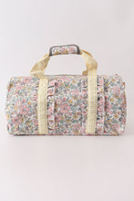 Load image into Gallery viewer, Yellow floral travel bag
