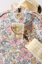 Load image into Gallery viewer, Yellow floral travel bag
