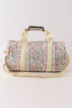 Load image into Gallery viewer, Yellow floral travel bag
