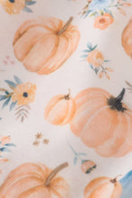 Load image into Gallery viewer, Orange pumpkin print girl jumpsuit
