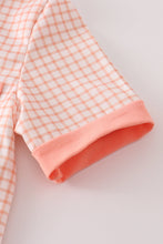 Load image into Gallery viewer, Orange plaid boy set
