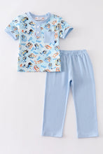 Load image into Gallery viewer, Blue character boy pants set
