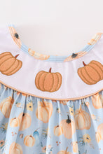 Load image into Gallery viewer, Pumpkin embroidery ruffle dress
