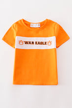 Load image into Gallery viewer, Orange WAR EAGLE embroidery boy top
