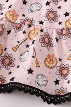 Load image into Gallery viewer, Pink halloween tiered dress
