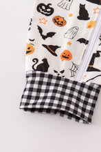 Load image into Gallery viewer, Halloween zip boy romper
