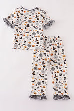 Load image into Gallery viewer, Halloween zip girl pajamas set
