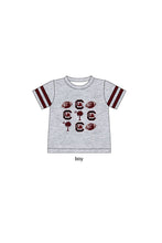 Load image into Gallery viewer, South carolina football stripe boy top
