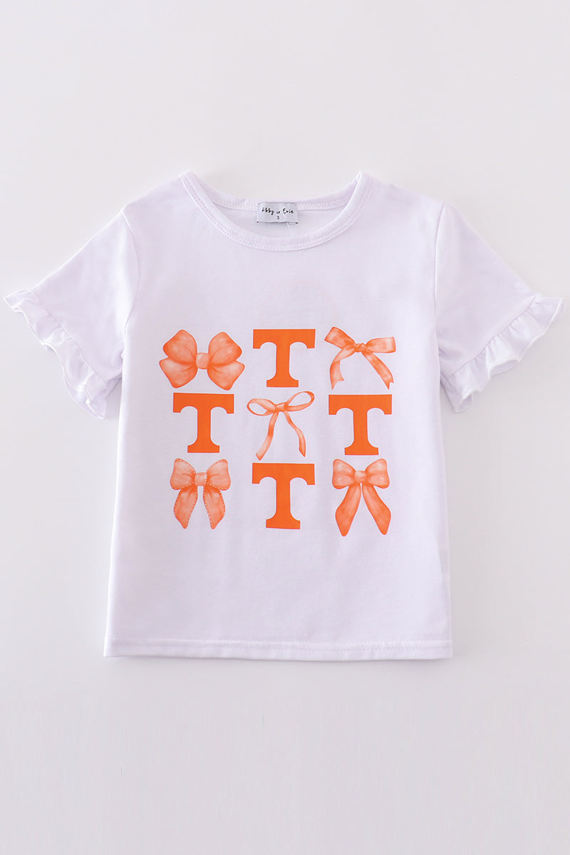 Tennessee bow mom top