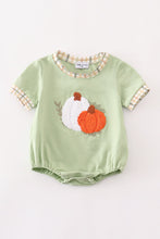 Load image into Gallery viewer, Sage pumpkin french knot boy bubble
