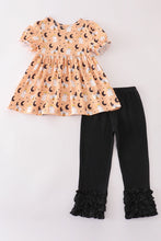 Load image into Gallery viewer, Halloween ghost girl ruffle pants set
