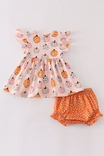 Load image into Gallery viewer, Pink pumpkin baby girl set
