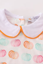 Load image into Gallery viewer, Pumpkin print girl dress
