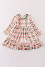 Load image into Gallery viewer, Green watercolor plaid mom&amp;me dress
