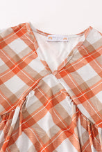 Load image into Gallery viewer, Khaki gingham mom&amp;me dress
