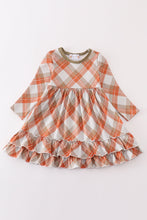 Load image into Gallery viewer, Khaki gingham mom&amp;me dress
