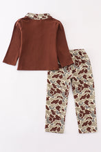 Load image into Gallery viewer, Camouflage print boy pants set
