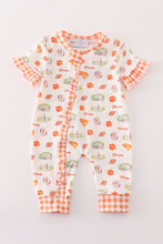 Load image into Gallery viewer, Clemson football baby girl romper
